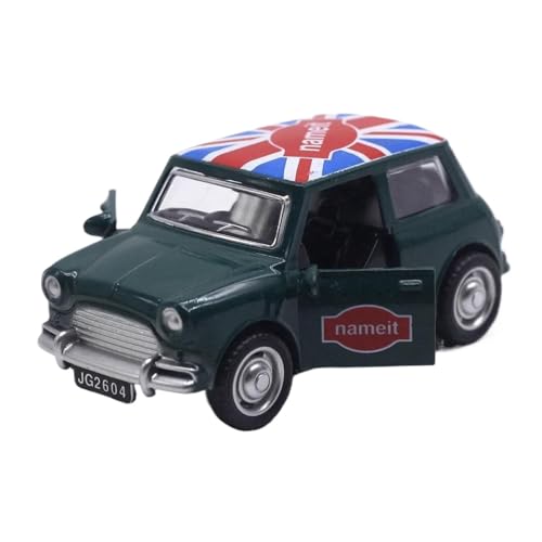 1 43 Für Legierung BMW Mini Modell Türöffnung Power Car Modell Kuchen Dekoration Spielzeug Druckgussmodelle Motorfahrzeuge(Grün) von DUEVEL