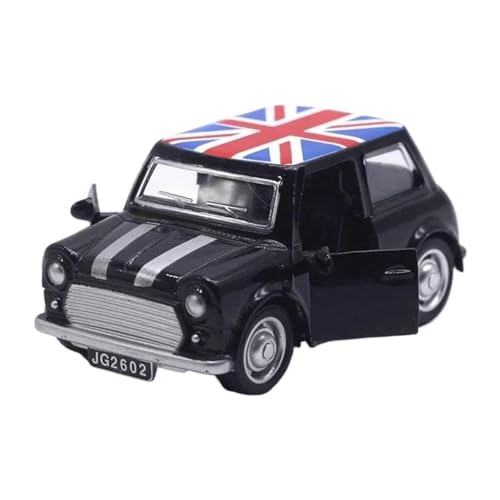 1 43 Für Legierung BMW Mini Modell Türöffnung Power Car Modell Kuchen Dekoration Spielzeug Druckgussmodelle Motorfahrzeuge(Schwarz) von DUEVEL