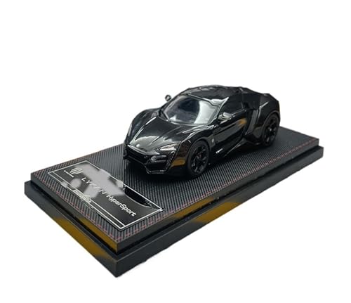 1 43 Für Lykan Mini Racers Fahrzeuge Metall Fahrzeug Statische Ornament Sammlung Geschenk Display Druckgussmodelle Motorfahrzeuge(Schwarz) von DUEVEL