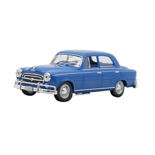 1 43 Für Peugeot 403 1960 Blau Auto Modell Kit Metall Spielzeug Auto Maßstab Fahrzeug Sammlung Druckgussmodelle Motorfahrzeuge von DUEVEL