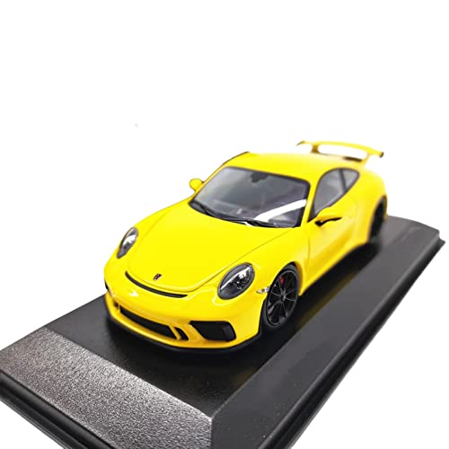 DUEVEL 1 43 Für Porsche 911 GT3 Gelb Legierung Modell Simulation Fahrzeuge Erwachsene Sammlung Szene Dekoration Druckgussmodelle Motorfahrzeuge von DUEVEL