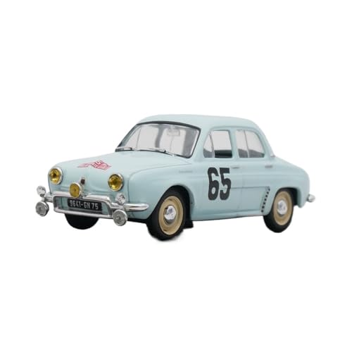 1 43 Für Renault Dauphine Gordini 1958 Rallye Auto Modell Kit Metall Spielzeug Auto Maßstab Fahrzeug Sammlung Druckgussmodelle Motorfahrzeuge von DUEVEL
