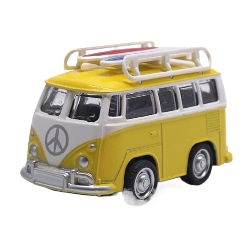 1 43 Für Volkswagen-Cartoon-Reisebusmodelle Aus Legierung Kuchendekorationsspielzeug Druckgussmodelle Motorfahrzeuge(Yellow.) von DUEVEL