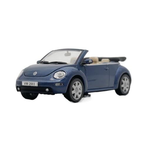 1 43 Für Volkswagen New 2003 Cabrio Käfer Auto Modell Spielzeug Auto Kit Kinder Erwachsene Geschenk Druckgussmodelle Motorfahrzeuge von DUEVEL