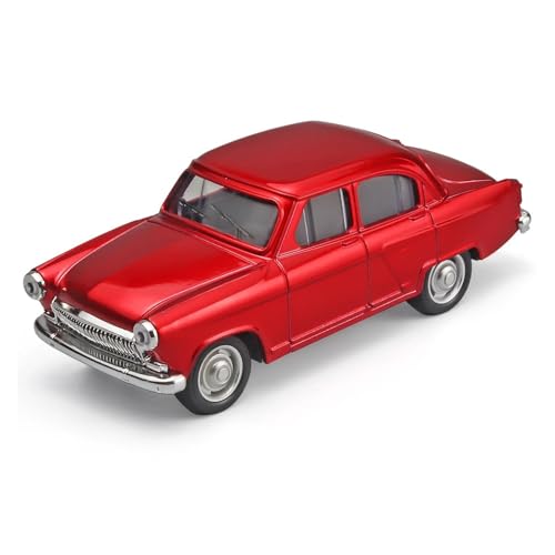 1 43 Für Wolga GAZ-21 Legierung AutoDiecasts Metall Spielzeug Klassische Fahrzeuge Simulation Sound Und Licht Sammlung Druckgussmodelle Motorfahrzeuge(Rot) von DUEVEL