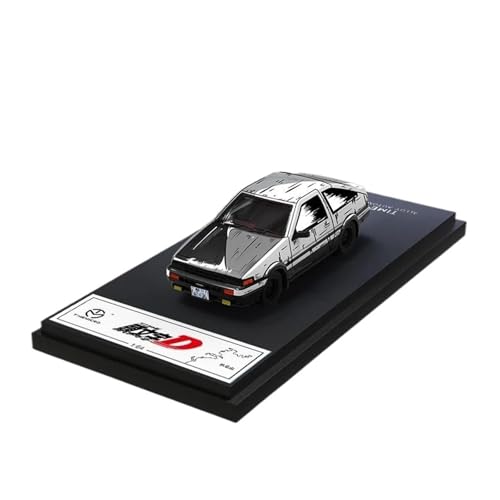 1 64 Für AE86 RX-7 Cartoon Edition Metall Modellauto Erwachsene Sammlung Spielzeug Tischdekoration Druckgussmodelle Motorfahrzeuge(Gray) von DUEVEL