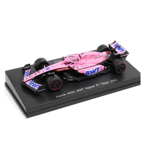 1 64 Für Alpine A522 BWT F1 Grand Prix 2022 Alonso Auto Modell Ornamente Sammlerstück Spielzeugauto Druckgussmodelle Motorfahrzeuge(2) von DUEVEL