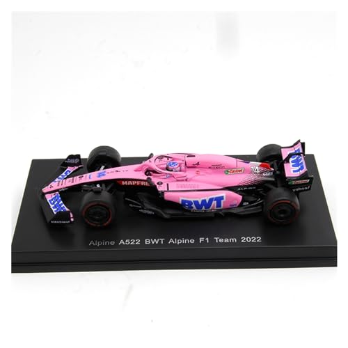 1 64 Für Alpine A522 BWT F1 Grand Prix 2022 Alonso Auto Modell Ornamente Sammlerstück Spielzeugauto Druckgussmodelle Motorfahrzeuge(Taglia unica) von DUEVEL