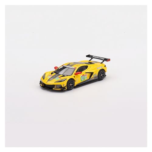 DUEVEL 1 64 Für Chevrolet Corvette C8.R #63 24 Stunden Le Mans Legierung Auto Modell Sammlerstücke Druckgussmodelle Motorfahrzeuge von DUEVEL