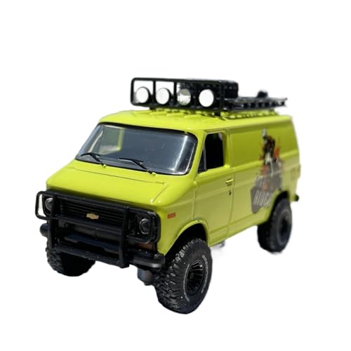 1 64 Für Diecast Alloy Chevrolet G10 Camper Van Boy Toys Cars Classics Nostalgie Statische Anzeige Druckgussmodelle Motorfahrzeuge von DUEVEL