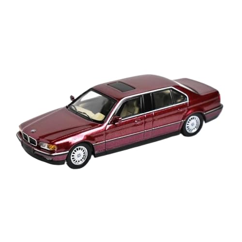 1 64 Für E38 7-Serie L7 Druckguss-Modellauto Für Erwachsene Sammlung Spielzeug Tischdekoration Druckgussmodelle Motorfahrzeuge(Rot) von DUEVEL