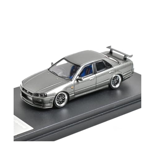 1 64 Für GTR ER34 25GT-t Diecast Modell Auto Erwachsenen Sammlung Spielzeug Tisch Dekoration Druckgussmodelle Motorfahrzeuge(Gray) von DUEVEL