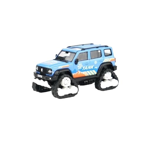 1 64 Für Great Wall SUV Jeep Tank 300 Offroad-Serie Legierungs-Druckwellenmodell Für Erwachsene Sammlerstück Ausstellungsspielzeug Druckgussmodelle Motorfahrzeuge(Blau) von DUEVEL