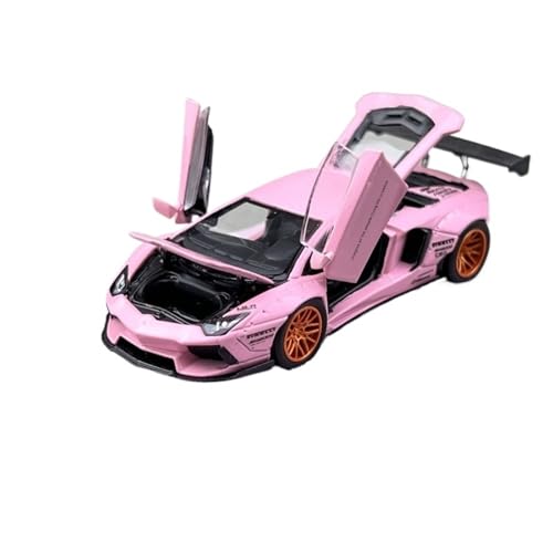 1 64 Für Lamborghini LP700-4 Wide Body Conversion Rosa Legierung Simulation Auto Modell Ornament Druckgussmodelle Motorfahrzeuge von DUEVEL