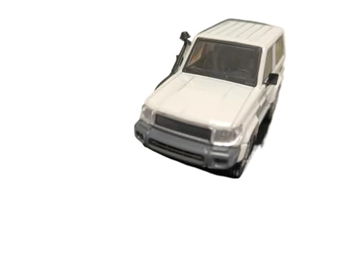 1 64 Für Land Cruiser LC71 2014 SUV Aus Druckgusslegierung Spielzeugauto Klassiker Sammlerstück Souvenir Statische Anzeige Druckgussmodelle Motorfahrzeuge(White) von DUEVEL