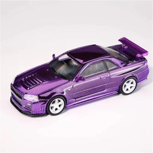1 64 Für Nissan GTR R34 Lila Carbon Lackiertes Legierungsautomodell Statische Anzeige Für Sammlungen Druckgussmodelle Motorfahrzeuge 1 64 Für Nissan GTR R34 Lila Carbon Lackiertes Legierungsautomodell Statische Anzeige Für Sammlungen Druckgussmodelle Motorfahrzeuge von DUEVEL