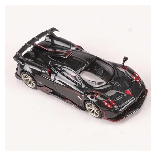 1 64 Für Pagani Imola Ice Racing Sport Metall Modell Auto Hobby Geschenk Klassische Souvenir Display Geschenk Druckgussmodelle Motorfahrzeuge(Schwarz) von DUEVEL