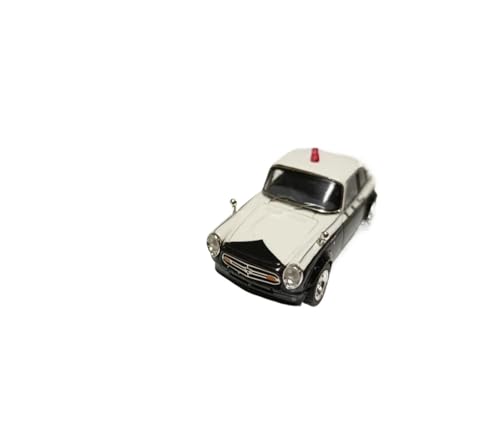 1 64 Für Resin S800 Spielzeug Polizei Sportwagen Modell Klassiker Sammlerstück Souvenir Statische Anzeige Druckgussmodelle Motorfahrzeuge(White) von DUEVEL