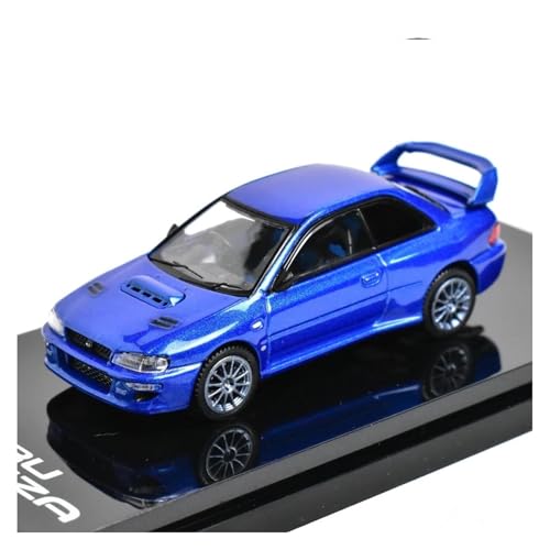 1 64 Für STI WRX 22B GC8 Diecast Modell Carstate Erwachsene Sammlung Spielzeug Dekoration Druckgussmodelle Motorfahrzeuge(Blue2) von DUEVEL