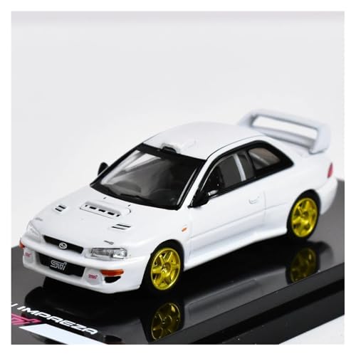 1 64 Für STI WRX 22B GC8 Diecast Modell Carstate Erwachsene Sammlung Spielzeug Dekoration Druckgussmodelle Motorfahrzeuge(White) von DUEVEL