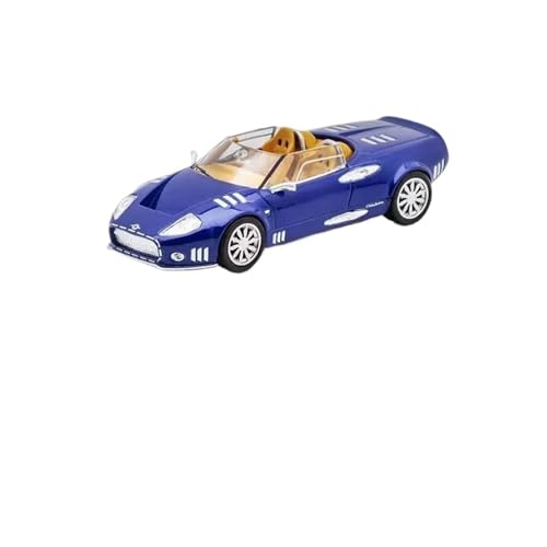 1 64 Für Spykers C12 Legierung Roadster Auto Diecast Metall Sport Auto Modell Simulation Miniatur Spielzeug Druckgussmodelle Motorfahrzeuge(Blau) von DUEVEL