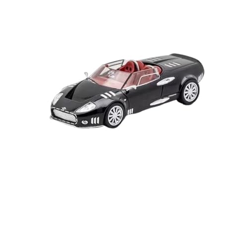 1 64 Für Spykers C12 Legierung Roadster Auto Diecast Metall Sport Auto Modell Simulation Miniatur Spielzeug Druckgussmodelle Motorfahrzeuge(Schwarz) von DUEVEL