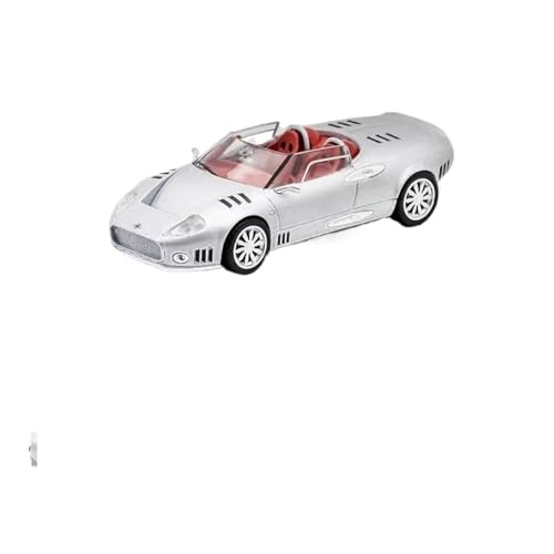 1 64 Für Spykers C12 Legierung Roadster Auto Diecast Metall Sport Auto Modell Simulation Miniatur Spielzeug Druckgussmodelle Motorfahrzeuge(White) von DUEVEL