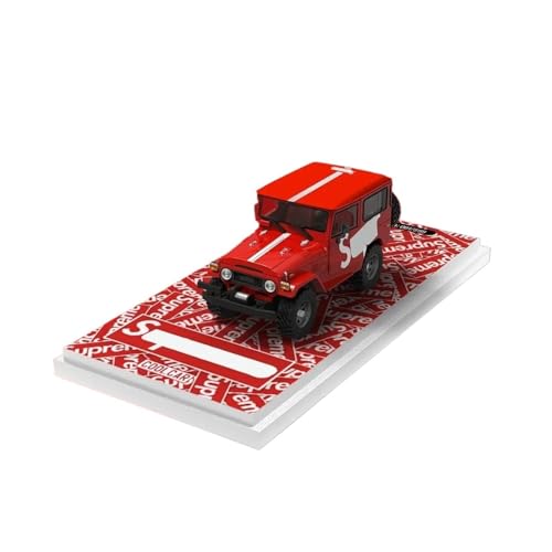 1 64 Für Toyota FJ 40 SUrPr Miniaturautomodell Statisches Metallauto, Das Von Handwerksbegeisterten Für Sammeln Geschenken Verwendet Wird Druckgussmodelle Motorfahrzeuge(Red FJ 40 Car1) von DUEVEL