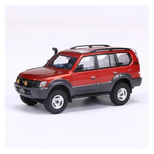 1 64 Für Toyota Land Cruiser Prado 90 Modellauto Aus Druckgusslegierung. Serie Von Sammlerornamenten Druckgussmodelle Motorfahrzeuge(Rot) von DUEVEL