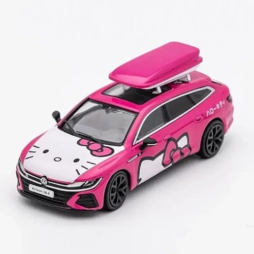 1 64 Für Volkswagen CC Coupé Arteon R Jagdversion Legierung Presswelle Miniaturmodell Erwachsenen Sammlerstück Display Spielzeug Druckgussmodelle Motorfahrzeuge(Rosa) von DUEVEL