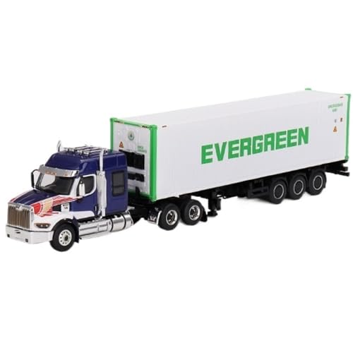 1 64 Geschleppter 40ft Container für Western Star Trailer Modell Statische Anzeige für Sammlung Druckgussmodelle Motorfahrzeuge von DUEVEL