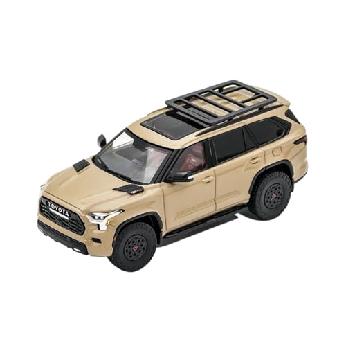 1 64 für Toyota Sequoia XK80 TRD Pro Spielzeug Autos Diecast Legierung Modell Classics Nostalgie Erwachsene Souvenir Display Druckgussmodelle Motorfahrzeuge(Metallic) von DUEVEL