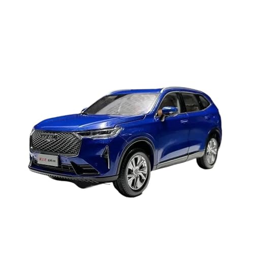 1: 18 Für GWM HAVAL H6 Dritte Generation 2021 Metall Modell Auto Desktop Dekoration Erwachsene Geschenk Blau Rot Druckgussmodelle Motorfahrzeuge(Blau) von DUEVEL