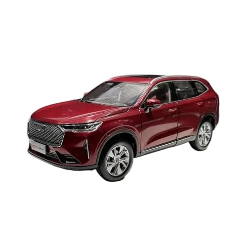 1: 18 Für GWM HAVAL H6 Dritte Generation 2021 Metall Modell Auto Desktop Dekoration Erwachsene Geschenk Blau Rot Druckgussmodelle Motorfahrzeuge(Rot) von DUEVEL