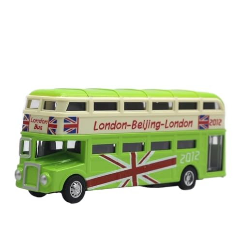 1: 90 Für London Doppeldecker-Bus Legierung Modell Offene Tür Sound Und Licht Bus Modell Heißer Spielzeug Druckgussmodelle Motorfahrzeuge(Grün) von DUEVEL
