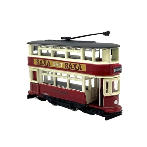 1:148 Kleiner Straßenbahn-Bus-Legierungsauto-Modellbausatz, Spielzeugauto-Simulationssammlung, Ornamente Druckgussmodelle Motorfahrzeuge von DUEVEL