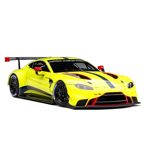 1:18 Für Aston Martin GTE LE Kunststoff Fahrzeug Modell Spielzeug Sammlung Geschenk Erwachsene Hobby Druckgussmodelle Motorfahrzeuge(Yellow1) von DUEVEL