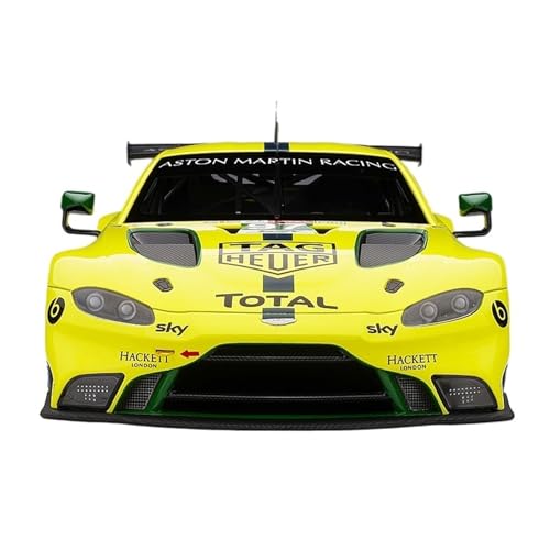 1:18 Für Aston Martin GTE LE Kunststoff Fahrzeug Modell Spielzeug Sammlung Geschenk Erwachsene Hobby Druckgussmodelle Motorfahrzeuge(Yellow2) von DUEVEL