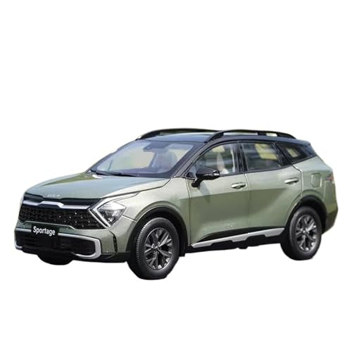 DUEVEL 1:18 Für KIA Sportage SUV Metall Fahrzeug Spielzeug Sammeln Ornament Legierung Simulation Auto Modell Sammlung Druckgussmodelle Motorfahrzeuge(Grün) von DUEVEL