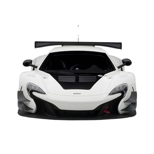 1:18 Für McLaren 650S GT3 Weiß Limousine Fahrzeug Modell Spielzeug Sammlung Geschenk Erwachsene Hobby Druckgussmodelle Motorfahrzeuge(White) von DUEVEL