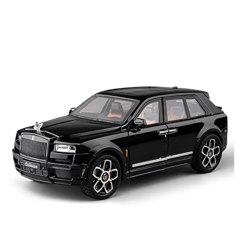 1:20 Für Rolls Royce SUV Cullinan Alloy Luxy Car Model Diecast Metal Car Model Sound Und Light Collectibles Druckgussmodelle Motorfahrzeuge(Schwarz) von DUEVEL