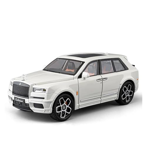 1:20 Für Rolls Royce SUV Cullinan Alloy Luxy Car Model Diecast Metal Car Model Sound Und Light Collectibles Druckgussmodelle Motorfahrzeuge(White) von DUEVEL