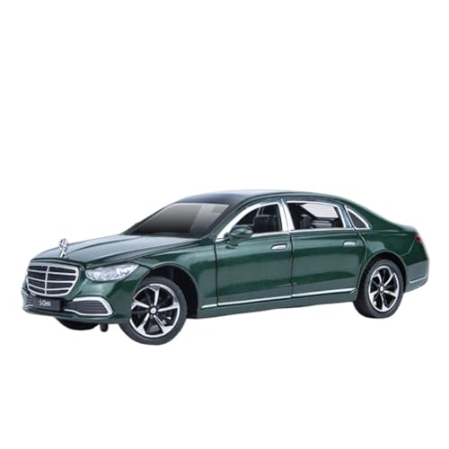 1:22 Für Benz S400 Legierung Luxy Auto Modell Diecast Metall Metall Spielzeug Fahrzeuge Auto Modell Sound Und Licht Druckgussmodelle Motorfahrzeuge(Grün) von DUEVEL