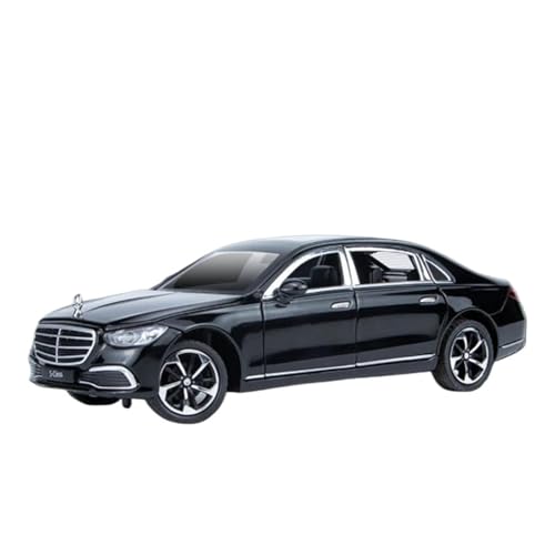 1:22 Für Benz S400 Legierung Luxy Auto Modell Diecast Metall Metall Spielzeug Fahrzeuge Auto Modell Sound Und Licht Druckgussmodelle Motorfahrzeuge(Schwarz) von DUEVEL