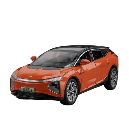 1:22 Für HiPhi X Legierung Spielzeug New Energy Automodelle Sound Licht Zurückziehen Fahrzeuge Dekoration Sammlerstücke Druckgussmodelle Motorfahrzeuge(Orange) von DUEVEL