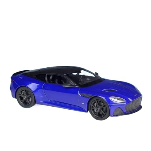 1:24 Für Aston Martin DBS Superleggera Legierung Sportwagen Modell Diecast Racing Simulation Auto Modell Sammlung Spielzeug Druckgussmodelle Motorfahrzeuge(Blau) von DUEVEL
