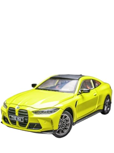 1:24 Für BMW M4 Performance Coupé-Legierungsspielzeugauto Aus Druckgussmetall, Ornamente, Automodell Für Erwachsene Druckgussmodelle Motorfahrzeuge(Grün) von DUEVEL