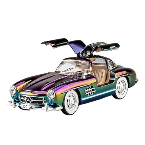 1:24 Für Benz 300SL Galvanisierte Version Legierung Druckguss-Metallmodell Für Sammeln Von Hobby-Modellornamenten Druckgussmodelle Motorfahrzeuge(Blau) von DUEVEL