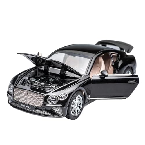 1:24 Für Continental GT Legierung Auto Modell Druckguss Simulation Metall Luxy Auto Modell Sound Und Licht Sammlungen Druckgussmodelle Motorfahrzeuge(Schwarz) von DUEVEL