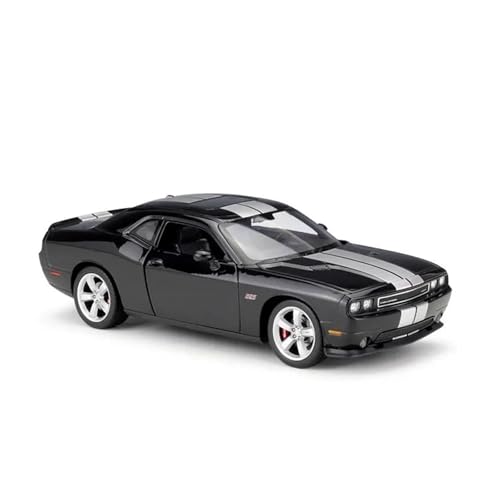 1:24 Für Den Maßstab 2012 Dodge Challenger SRT Metalllegierung Simulator Modellauto Spielzeug Souvenir Für Erwachsene Anzeige Druckgussmodelle Motorfahrzeuge(Schwarz) von DUEVEL